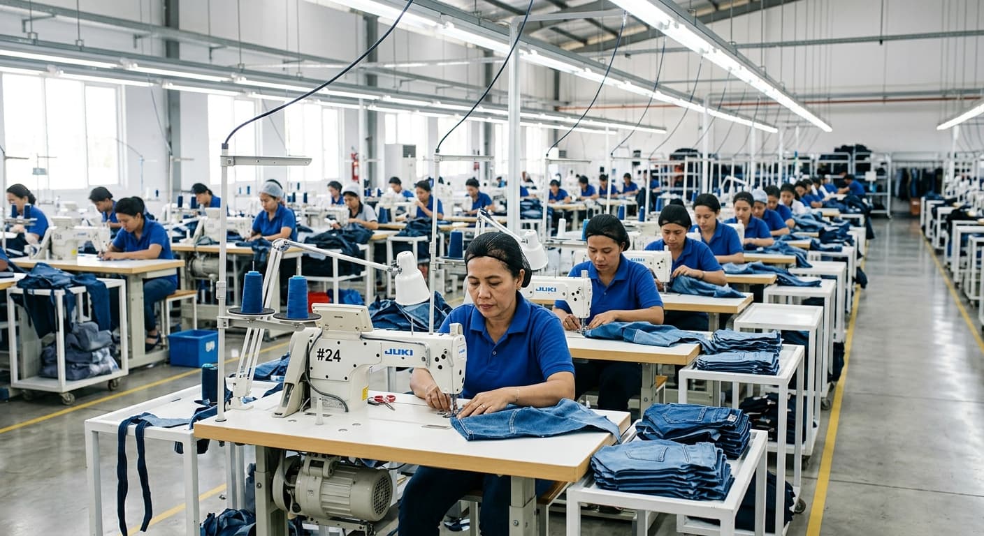 Proses produksi di Garment Lab